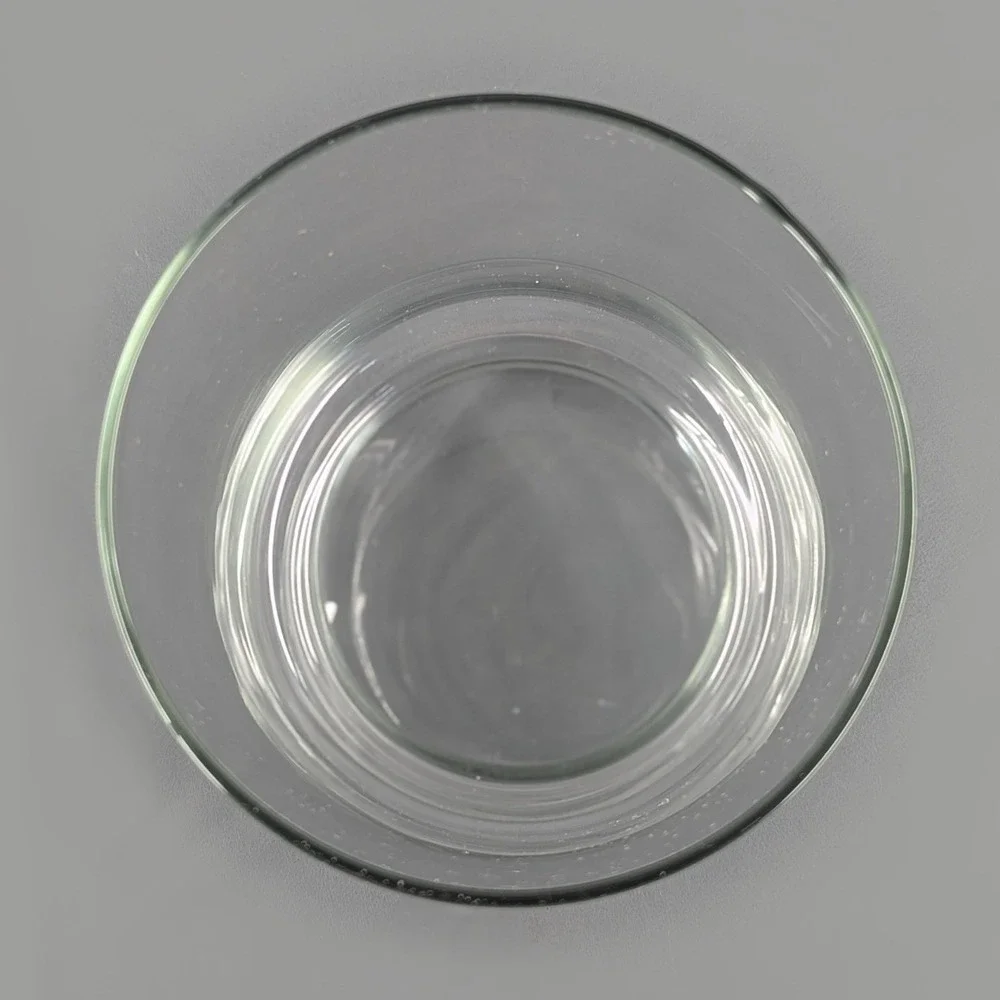 Clear Glass Hurricane Vase Large 10 Inch Cylinder Pedestal Base